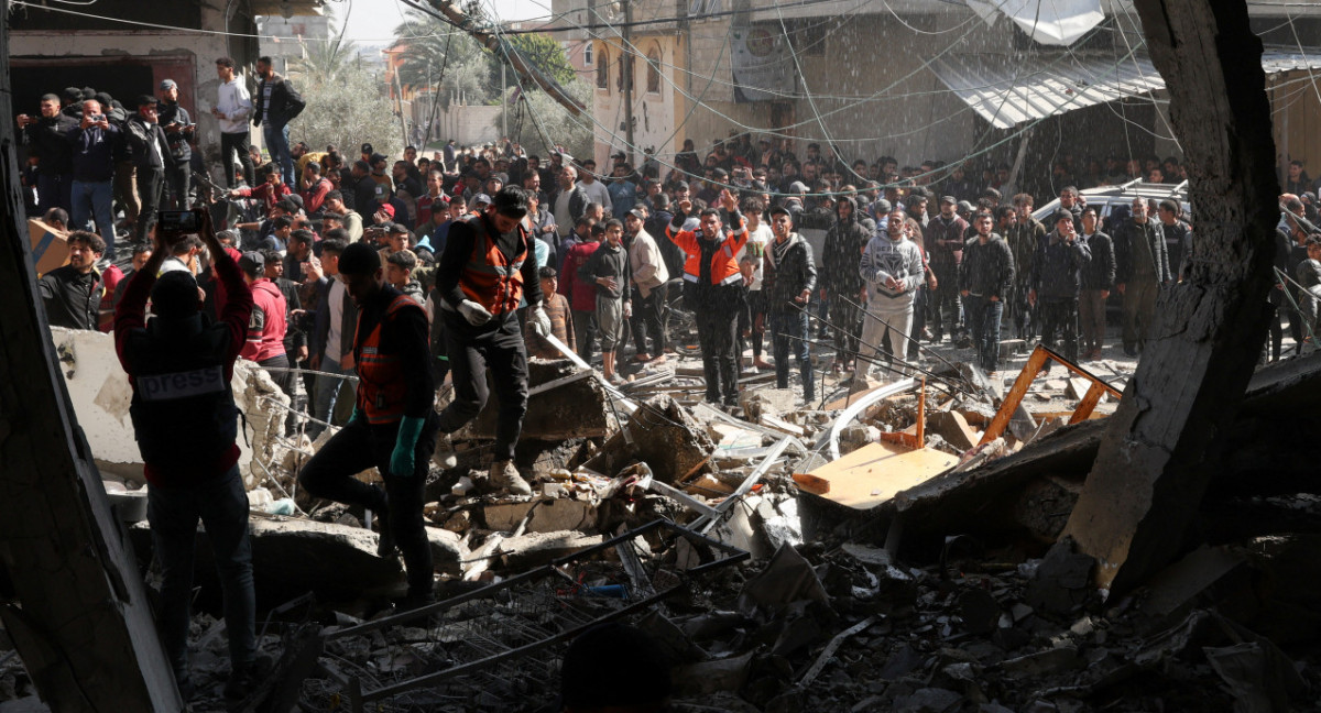 Ataques israelí en Rafah, Gaza. Foto: Reuters.