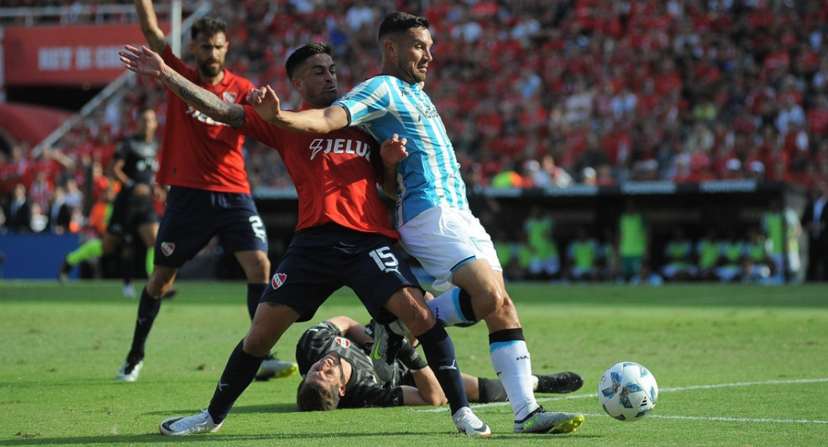 Adrián Martínez; Independiente vs. Racing Club. Foto: X @RacingClub.