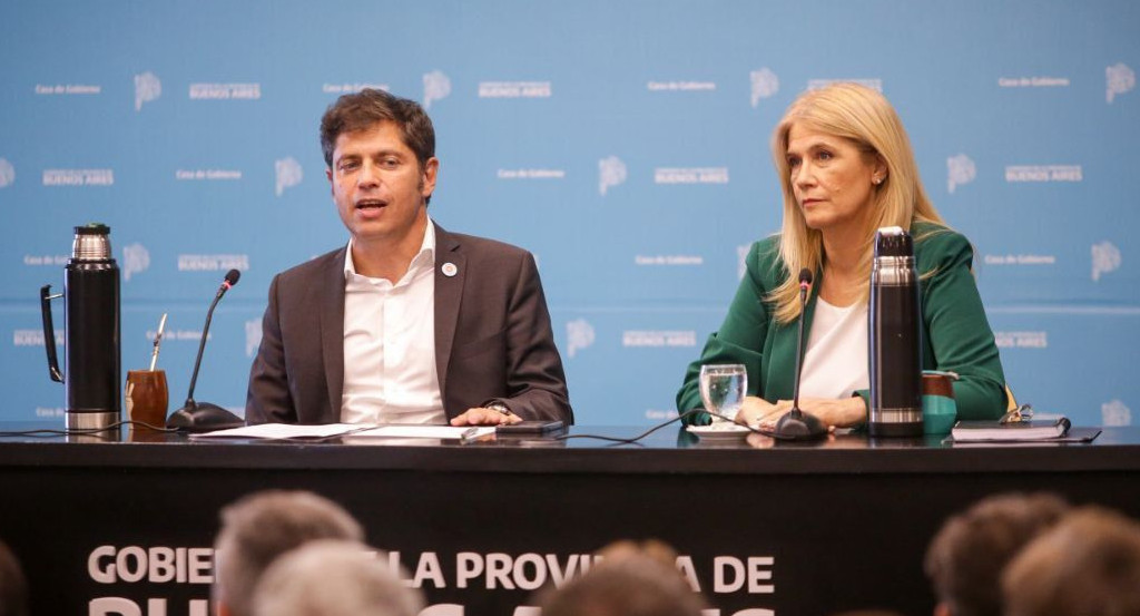 Conferencia de prensa de Axel Kicillof. Foto: prensa