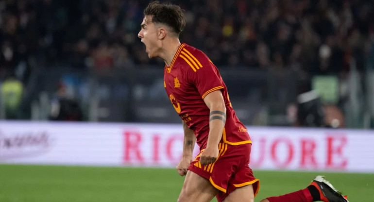 Paulo dybala, el 21 de la Roma. Foto: NA