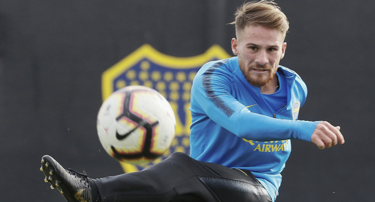 Alexis Mac Allister en Boca. Foto: NA.