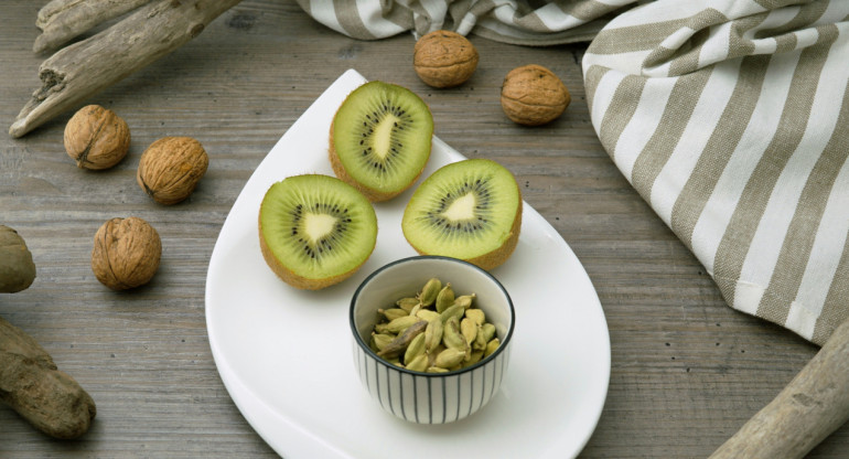 Kiwi, fruta, saludable. Foto: Unsplash