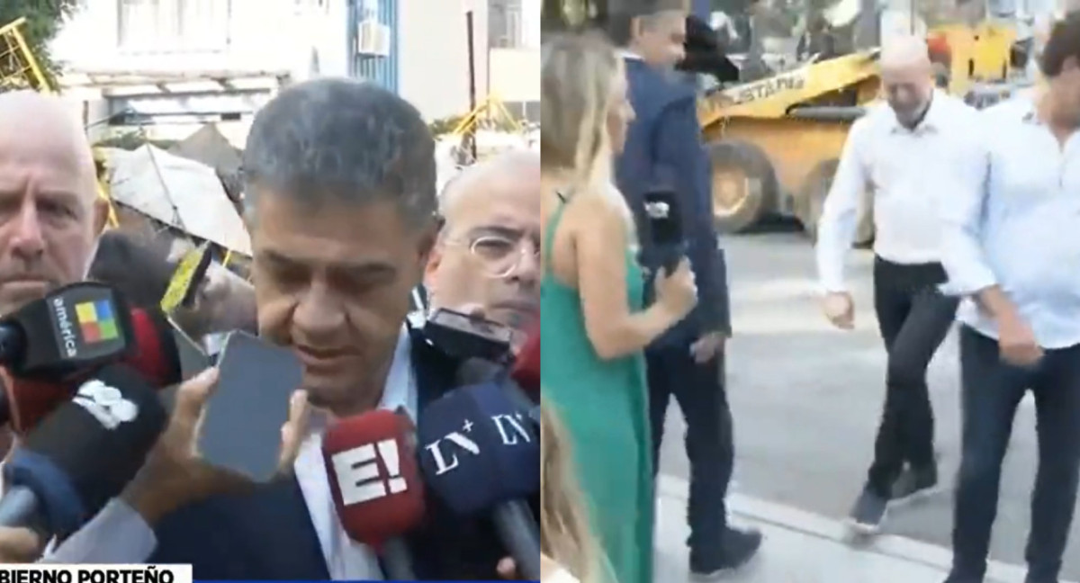 Jorge Macri fue interrumpido por una rata durante una conferencia de prensa. Foto: Captura.