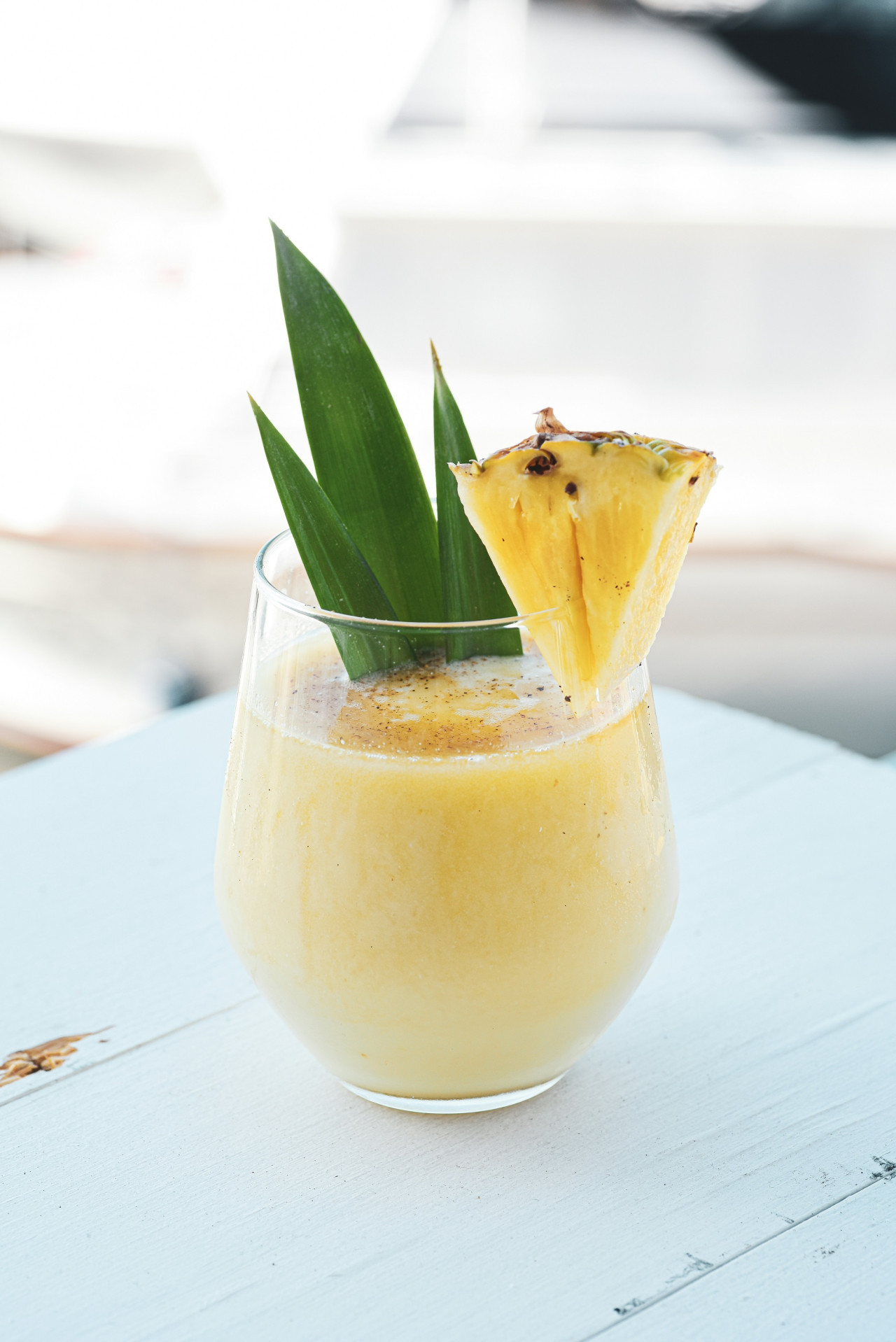 Batido de piña, piña, anana. Foto Unsplash.