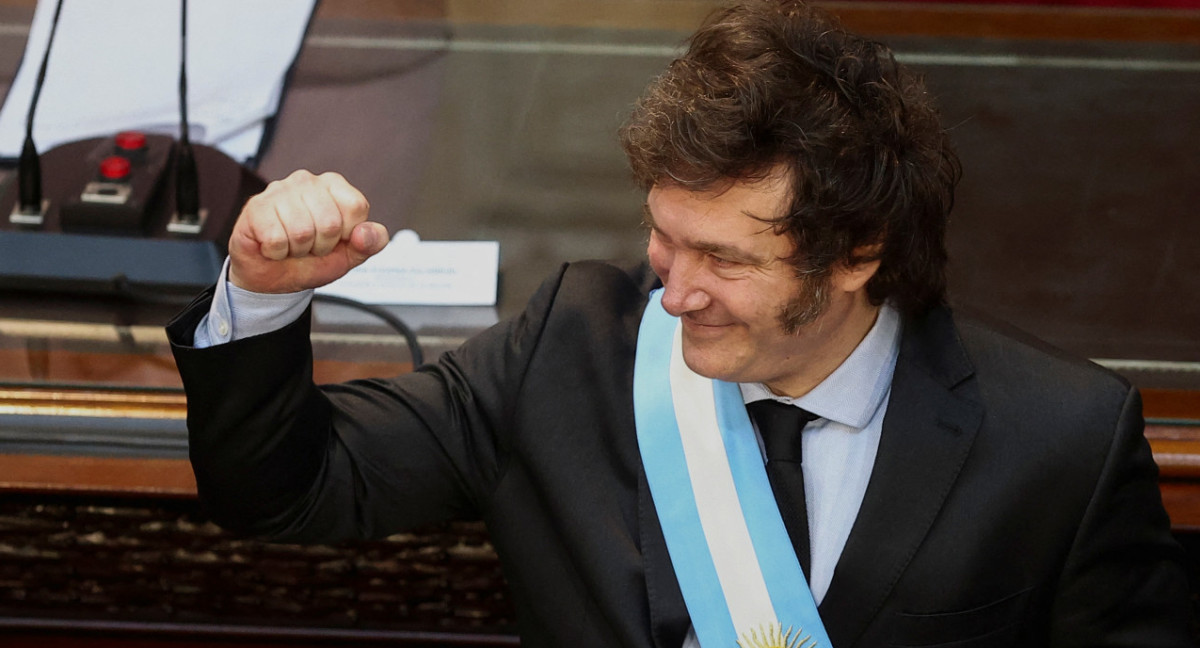 Javier Milei, apertura sesiones ordinarias. Foto: Reuters