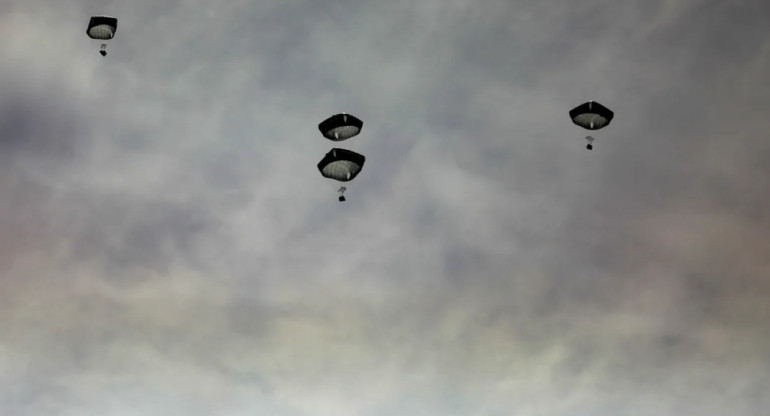 Ayuda humanitaria en Gaza. Foto: Reuters