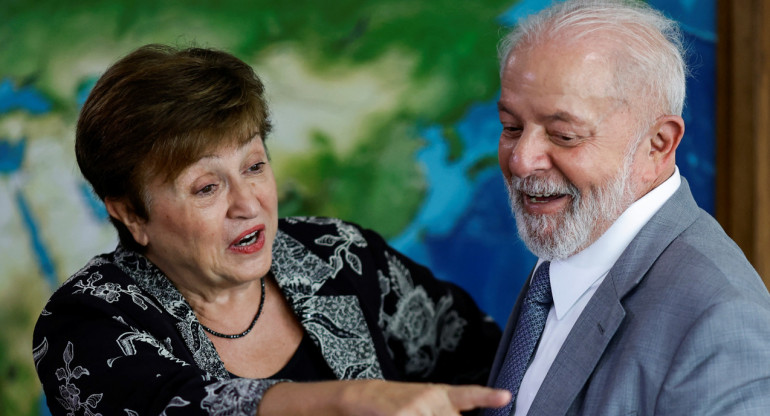 Kristalina Georgieva y Lula da Silva. Foto: Reuters.