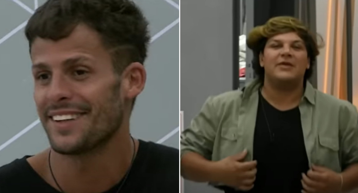 Joel y Emmanuel de Gran Hermano. Fotos: captura Telefe.