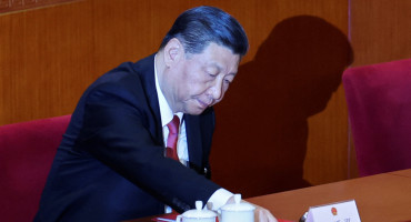 Xi Jinping en el Parlamento chino. Foto: Reuters.