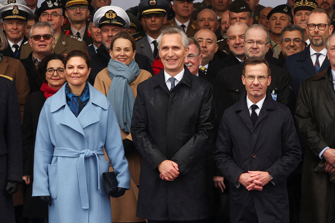 Ulf Kristersson y Jens Stoltenberg. Foto: Reuters.