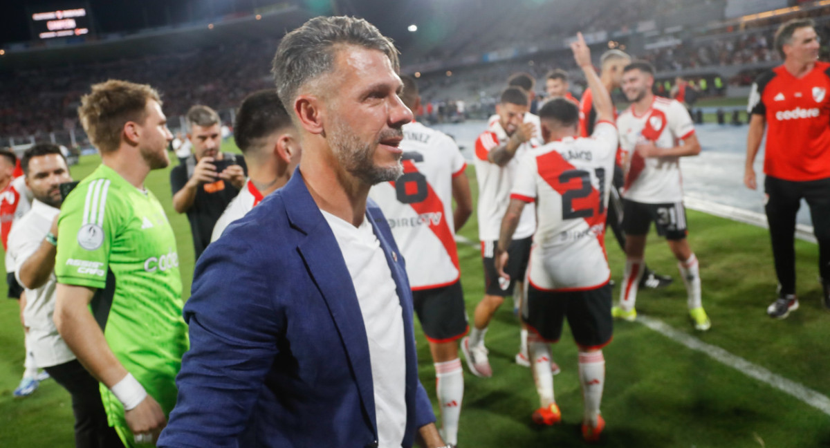 Martín Demichelis, entrenador de River. Foto: Twitter RiverPlate.