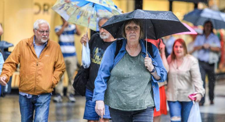 Temporal de lluvias en la Ciudad de Buenos Aires. Foto: NA.