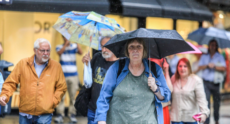 Temporal de lluvias en la Ciudad de Buenos Aires. Foto: NA.