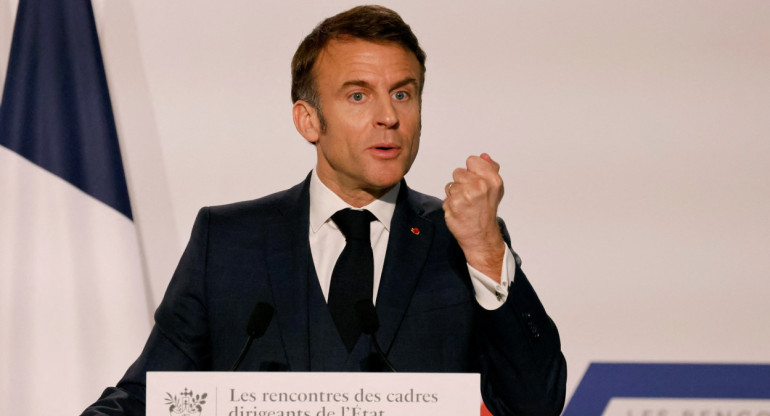 Emmanuel Macron, presidente de Francia. Foto: Reuters