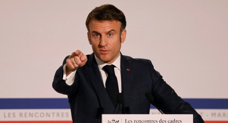 Emmanuel Macron, presidente de Francia. Foto: Reuters