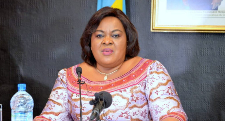 Rose Mutombo, ministra de Justicia de la República Democrática del Congo.