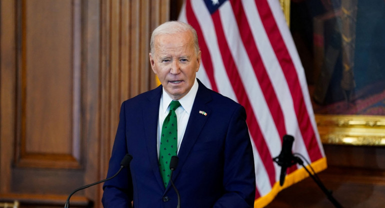 Joe Biden, presidente de Estados Unidos. Foto: Reuters