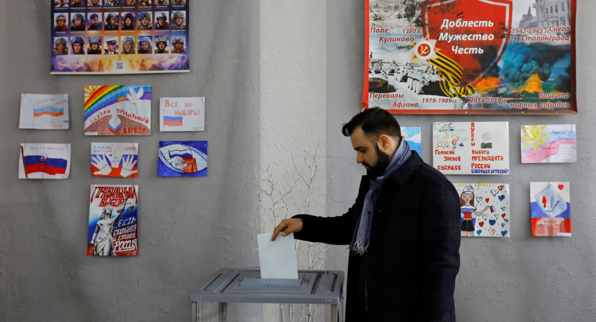 Elecciones en Donetsk, ciudad ocupada por Rusia. Foto: Reuters