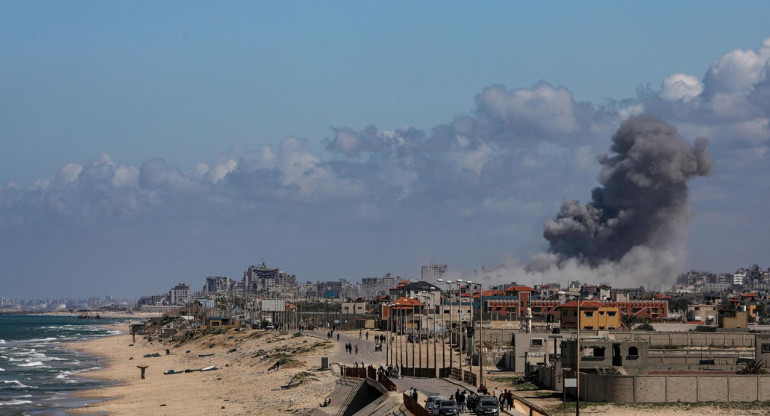 Ataque de Israel en Gaza. Foto: EFE.