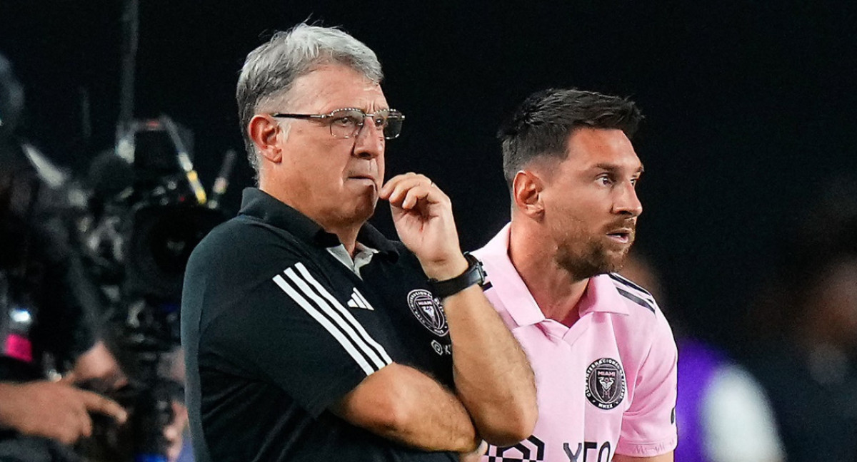 Gerardo Martino y Lionel Messi; Inter Miami. Foto: NA.