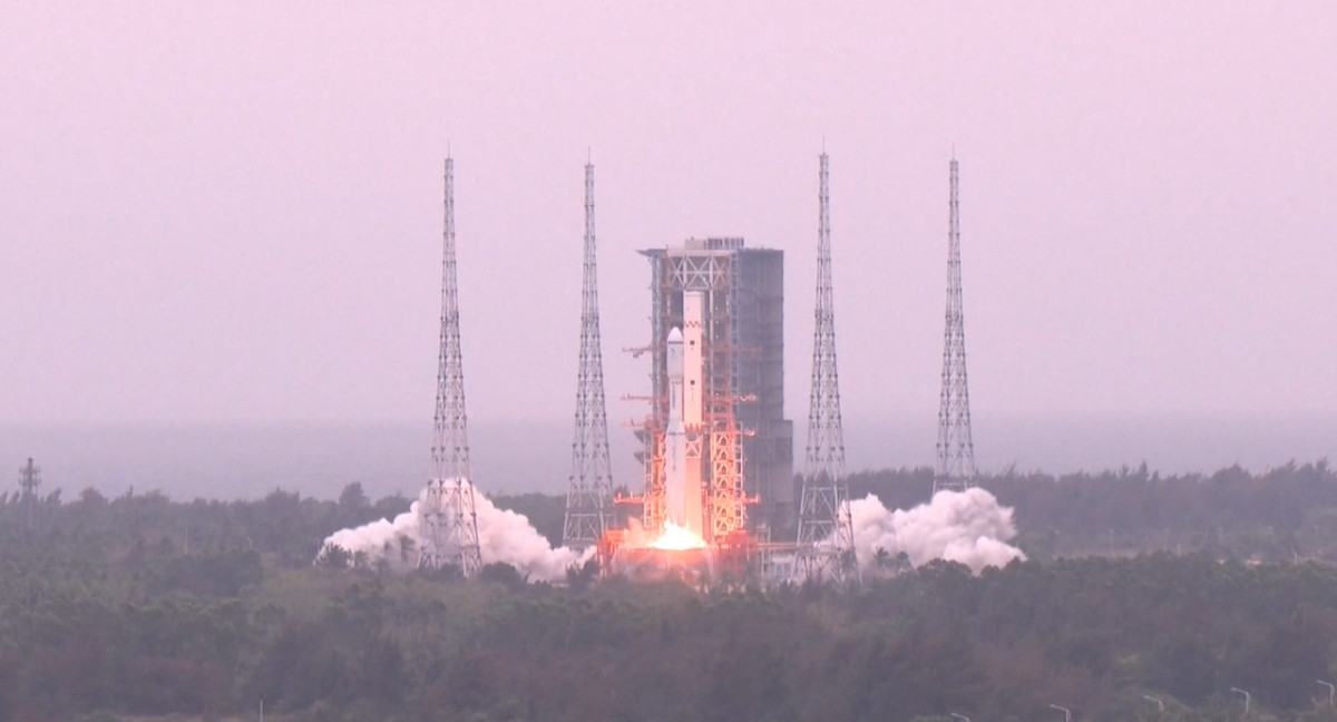 El nuevo satélite enviado por China. Foto: EFE