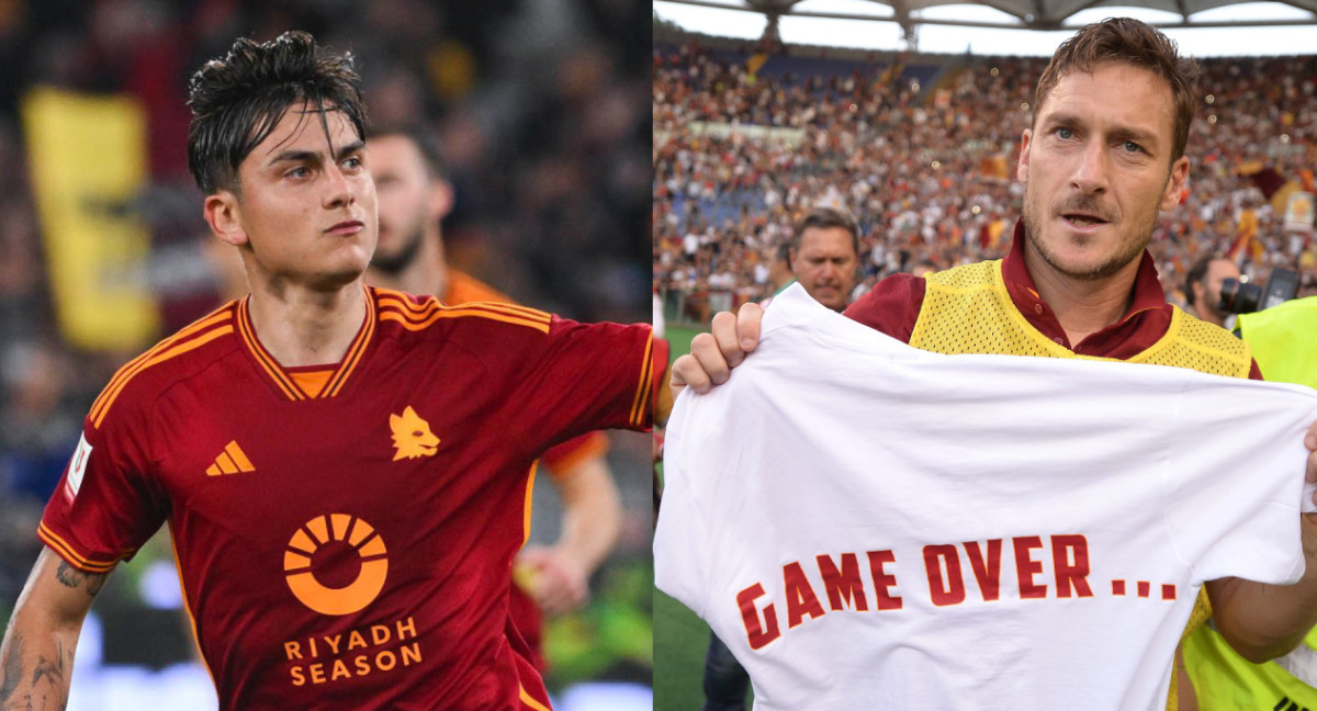 Paulo Dybala fue cuestionado por Francesco Totti. Fotos: NA.