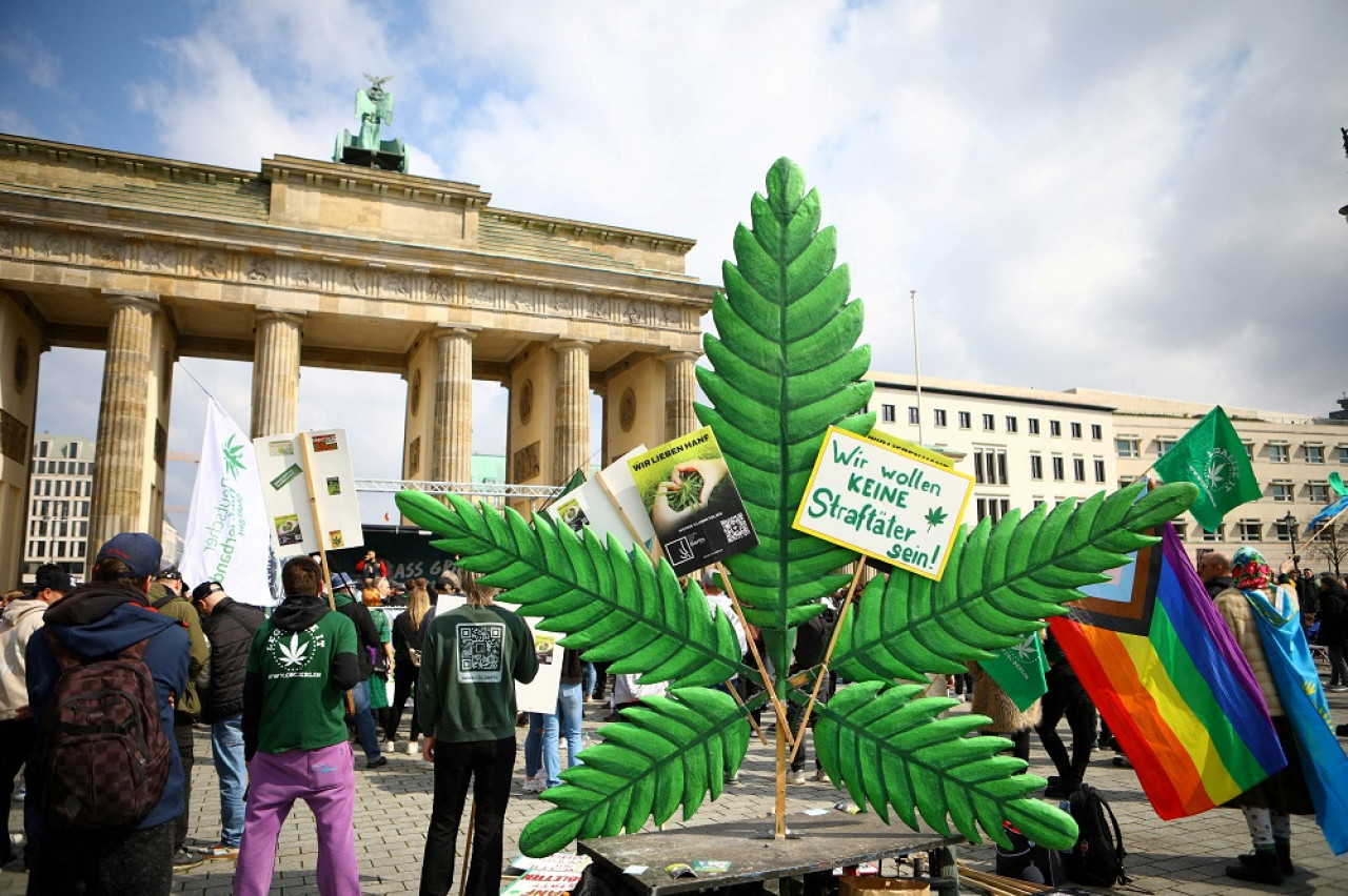 Consumo legal de cannabis en Alemania. Foto: Reuters.