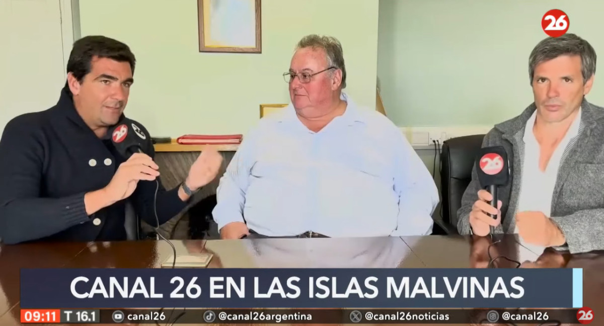 Canal 26 en las Islas Malvinas.