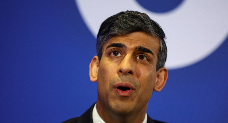 Rishi Sunak, primer ministro británico. Foto: Reuters