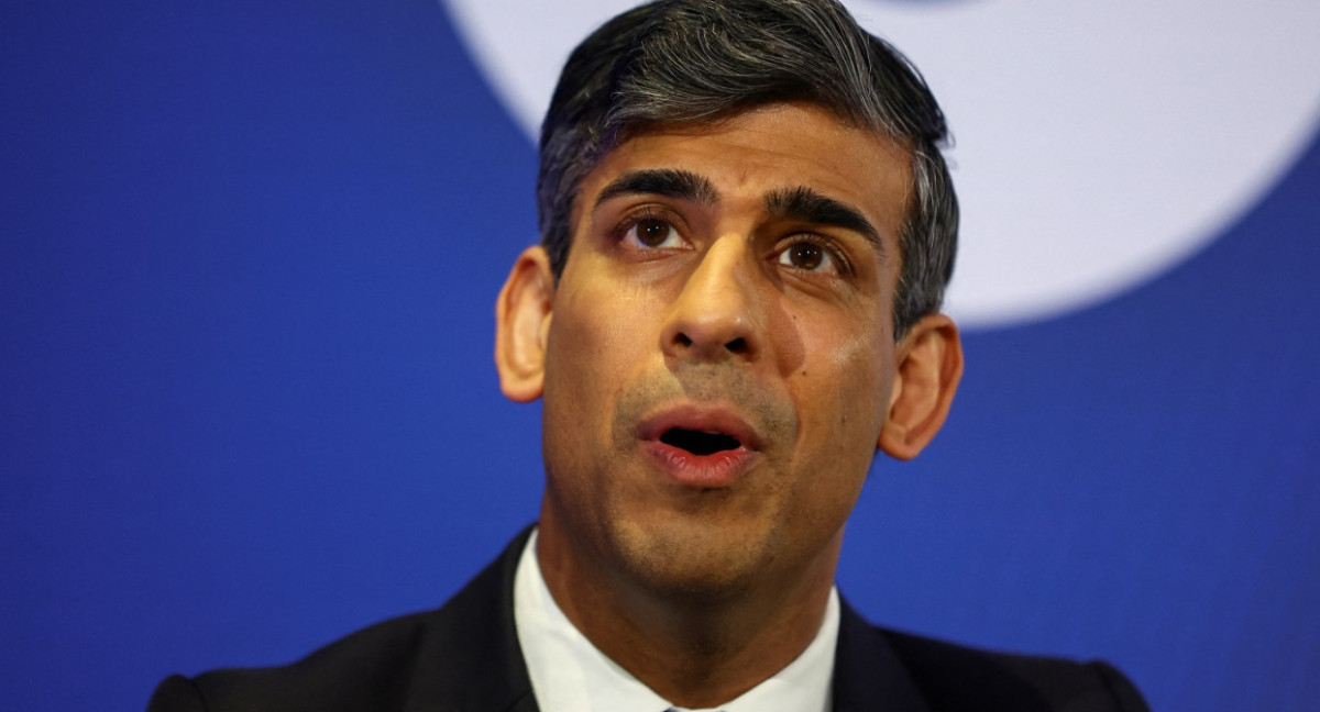 Rishi Sunak, primer ministro británico. Foto: Reuters