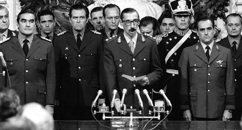 Rafael Videla; dictadura de 1976. Foto: archivo NA