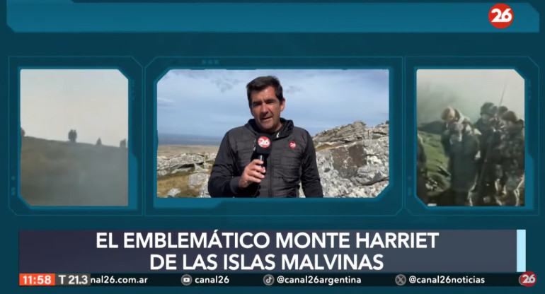 Canal 26 en las Islas Malvinas.