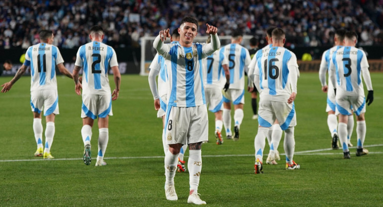 Enzo Fernández; Selección Argentina. Foto: NA.