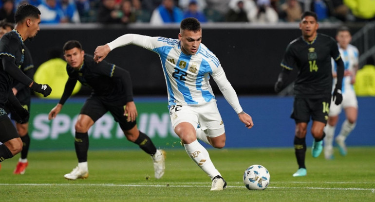 Lautaro Martínez; Selección Argentina. Foto: NA.