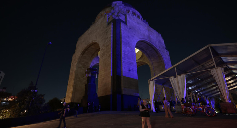 La Hora del Planeta, en Ciudad de México. Foto: EFE.