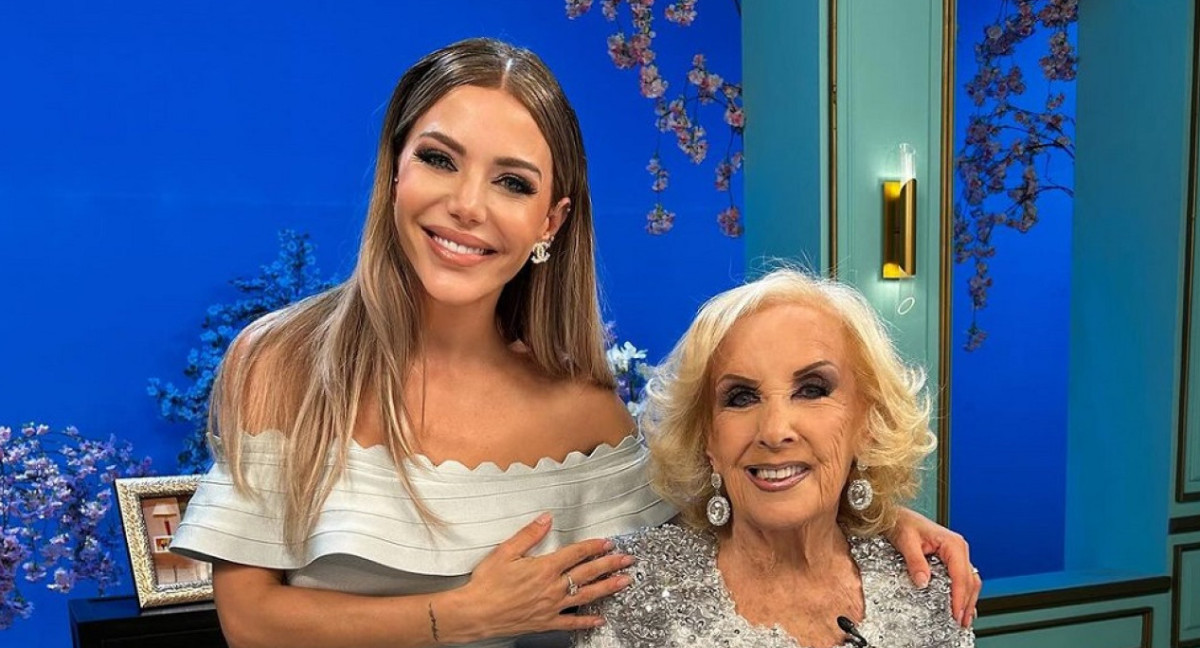 Evangelina Anderson con Mirtha Legrand. Foto: Instagram @evangelinaanderson.