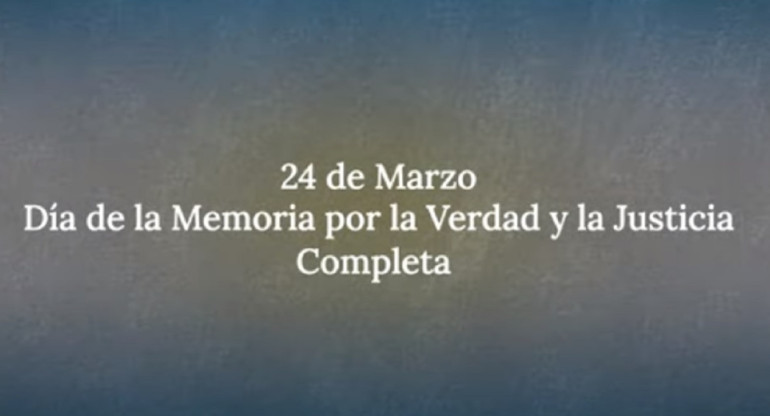 "Memoria, Verdad y Justicia completa": el Gobierno difundió un video sobre la última dictadura militar.