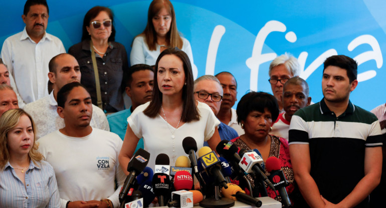 María Corina Machado. Foto: REUTERS.