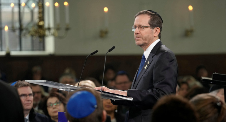 Isaac Herzog, presidente de Israel. Foto: REUTERS.