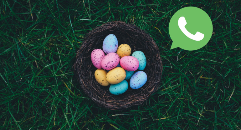 WhatsApp en modo Pascua. Foto: Unsplash.