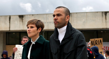 Dani Alves en libertad. Foto: Reuters.