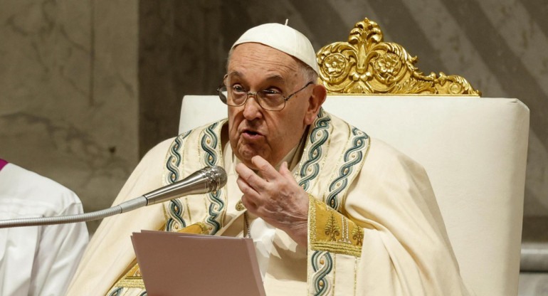 El papa Francisco presidió la Vigilia. Foto: EFE