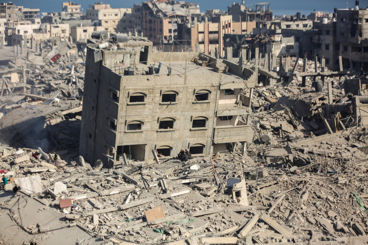 Destrucción del hospital Al Shifa, Franja de Gaza. Foto: Reuters.