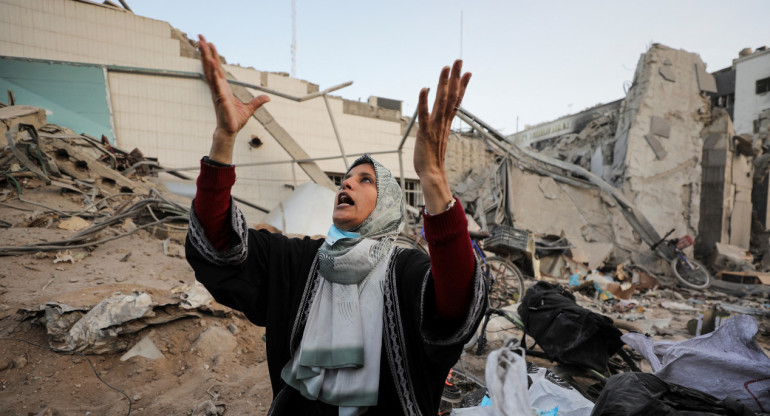 Destrucción del hospital Al Shifa, Franja de Gaza. Foto: Reuters.