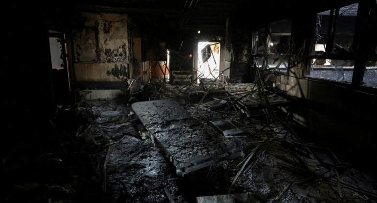 Destrucción del hospital Al Shifa, Franja de Gaza. Foto: Reuters.