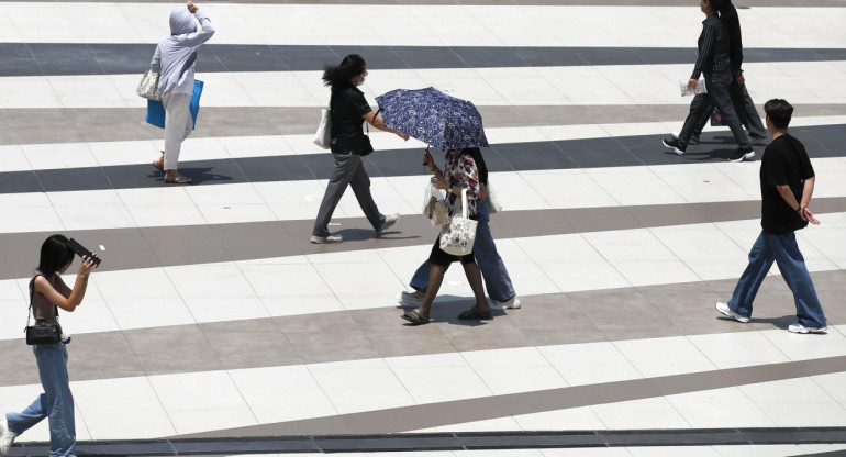 Ola de calor en Filipinas. Foto: EFE.