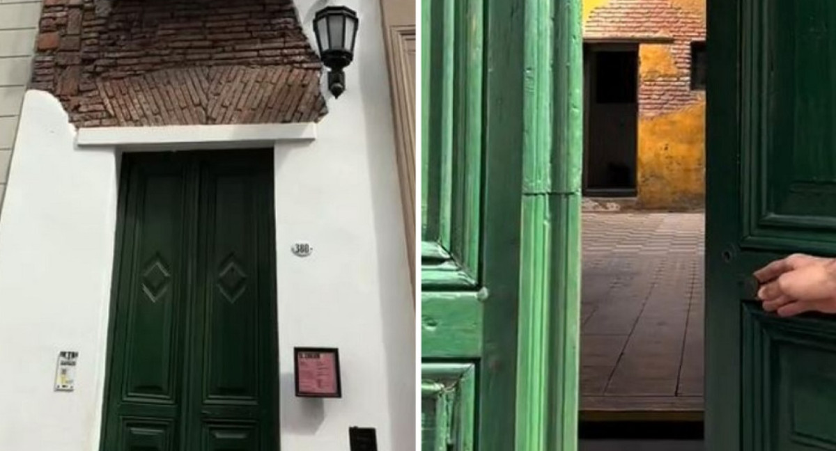 La casa más angosta de la Ciudad de Buenos Aires. Foto: captura de video.