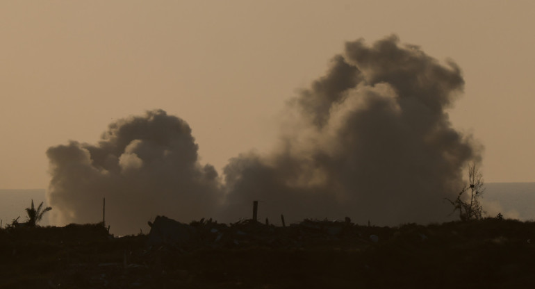 Bombardeos en la Franja de Gaza. Foto: Reuters