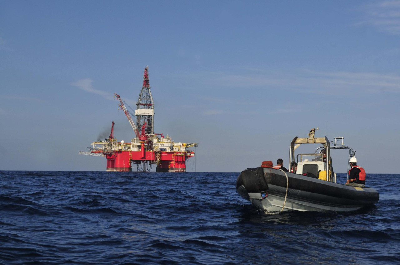 Derrame de petróleo en el Golfo de México. Foto: EFE.