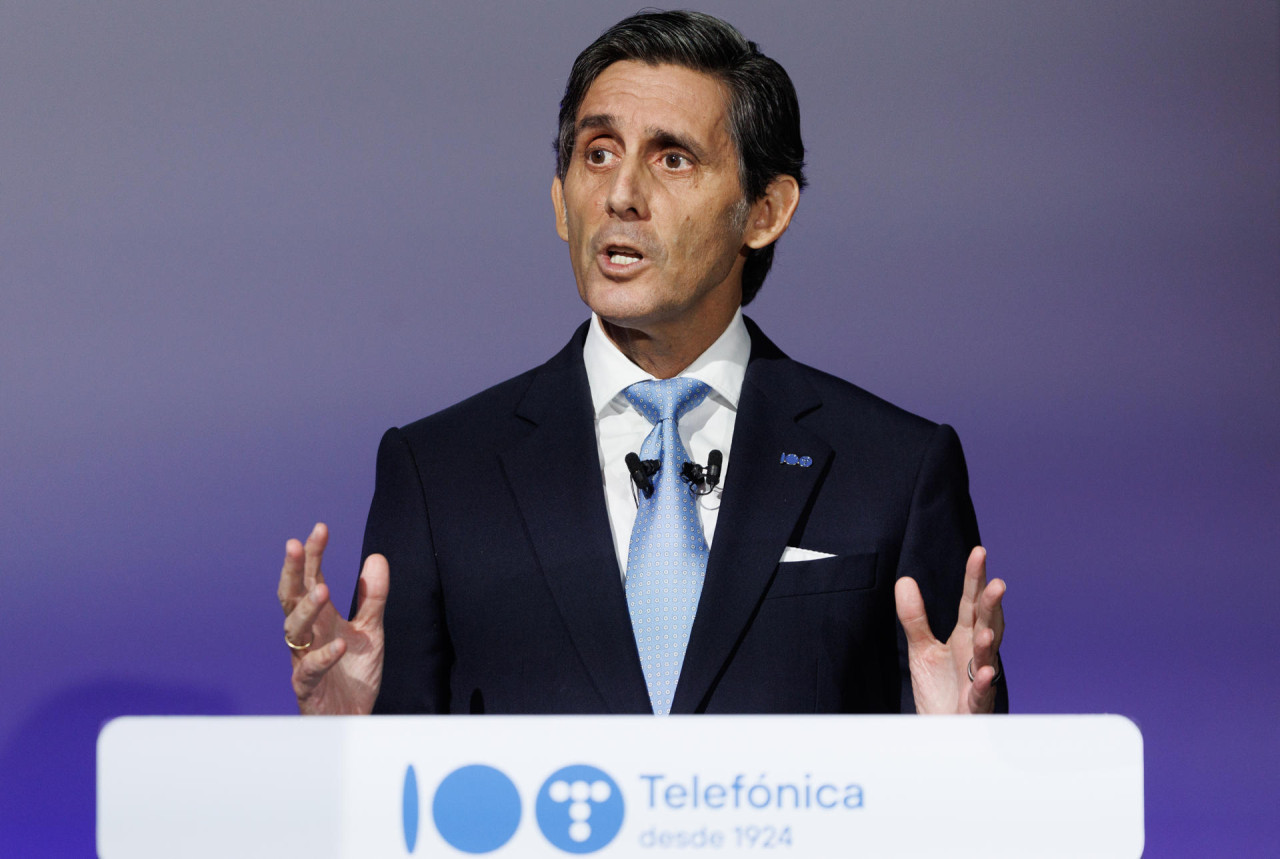 José María Álvarez-Pallete, presidente ejecutivo de Telefónica. Foto: EFE.